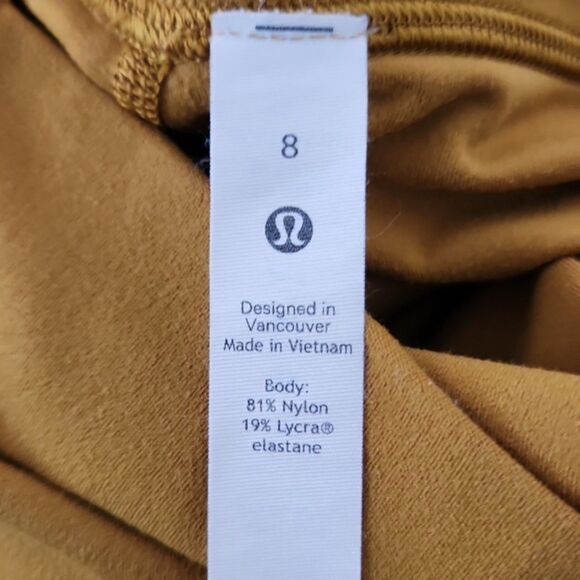 Lululemon Align Short 8", Gold Spice, Size 8, W7BTKS - Picture 8 of 12